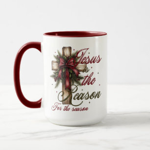 Caneca Cruz Jesus É a Razão da Temporada