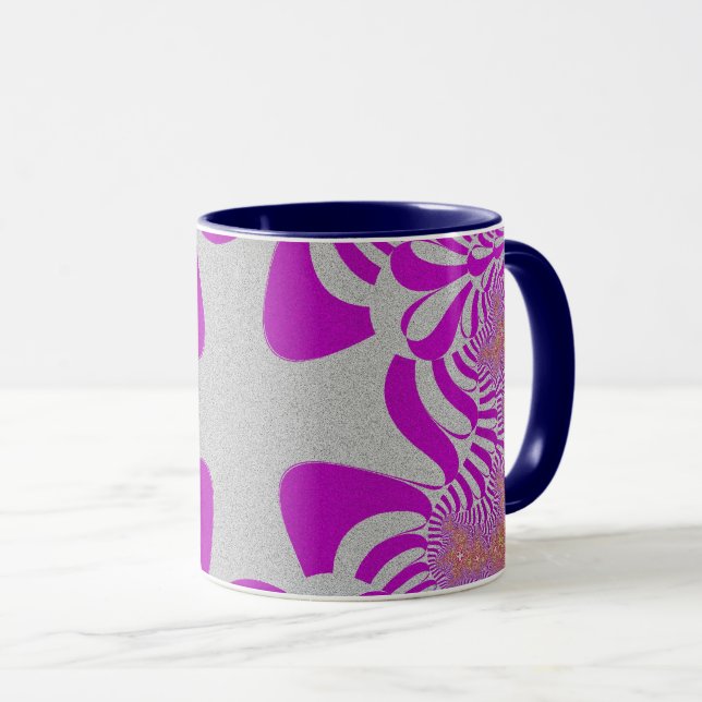 Caneca Cruz rosa e prata (Frente Esquerda)