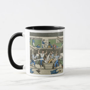 Caneca Cruzando a linha, placa 'das aventuras de J