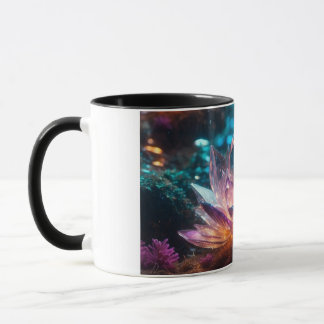 Caneca Crystal Lotus - Galáxia Flor Mística Brilha