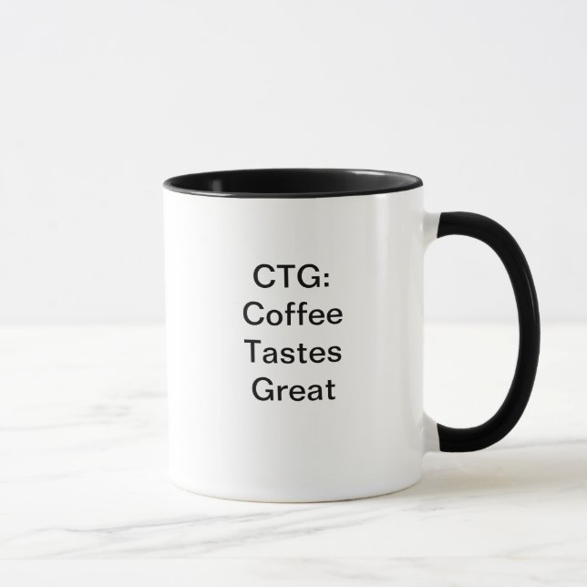 Caneca CTG: O café prova o excelente (Direita)