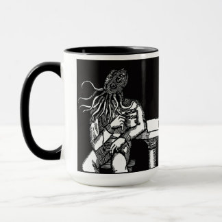 Caneca Cthulhu (fundo preto)