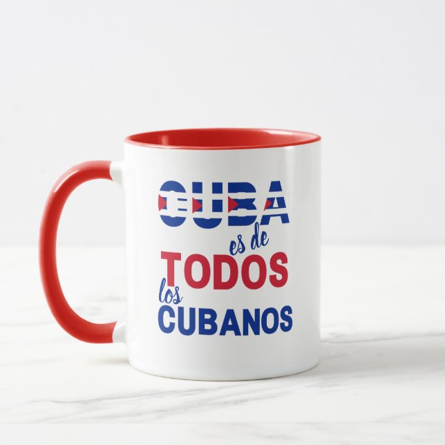 Caneca Cuba es de todos los cubanos (Esquerda)
