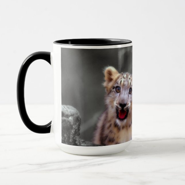 Caneca Cubos-leopardo-da-neve (Esquerda)