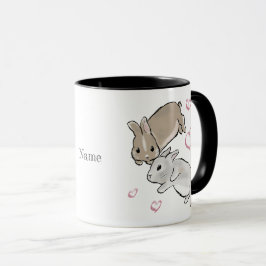 Caneca Cuddling bunnies