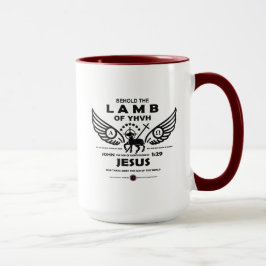 Caneca Cuidado com a lâmpada de YHVH