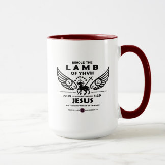 Caneca Cuidado com a lâmpada de YHVH