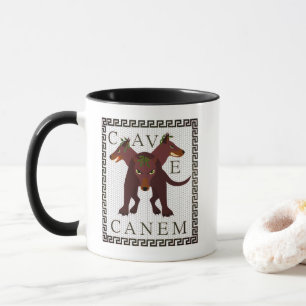 Caneca Cuidado com o Cão "Cave Canem" Imagem Greco-Romana