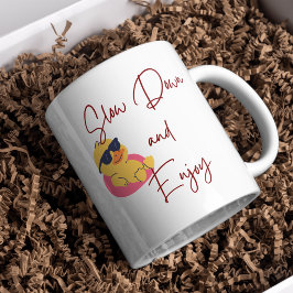 Caneca Cuidado Pessoal Divertido Vibrações Relax Cuquote