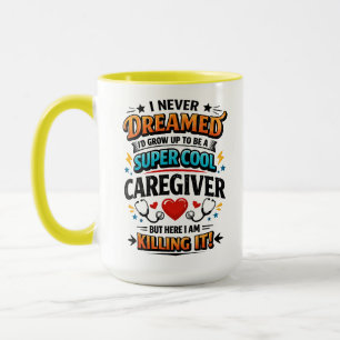 Caneca Cuidador de Propriedade Engraçado Cuidador Feliz