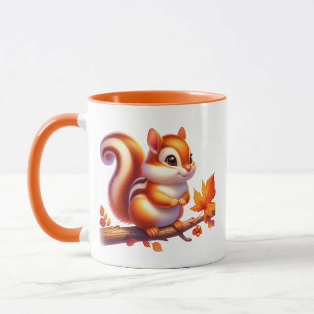 Caneca Cuja queda de esquilo sazonal adiciona monograma (Esquerda)