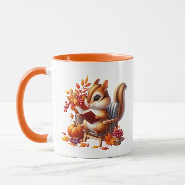 Caneca Cuja queda de esquilo sazonal adiciona monograma (Esquerda)