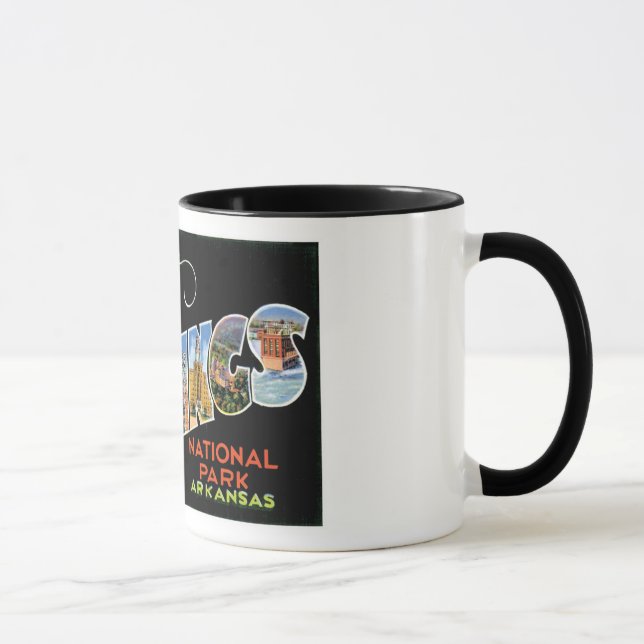Caneca Cumprimentos de Hot Springs! (Direita)