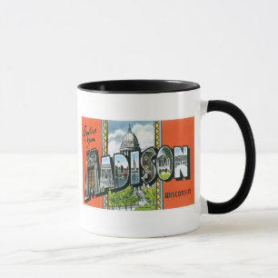 Caneca Cumprimentos de Madison, Wisconsin!