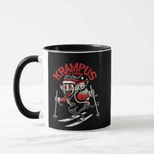Caneca Cumprimentos de Natal do Diabo do Natal Krampus