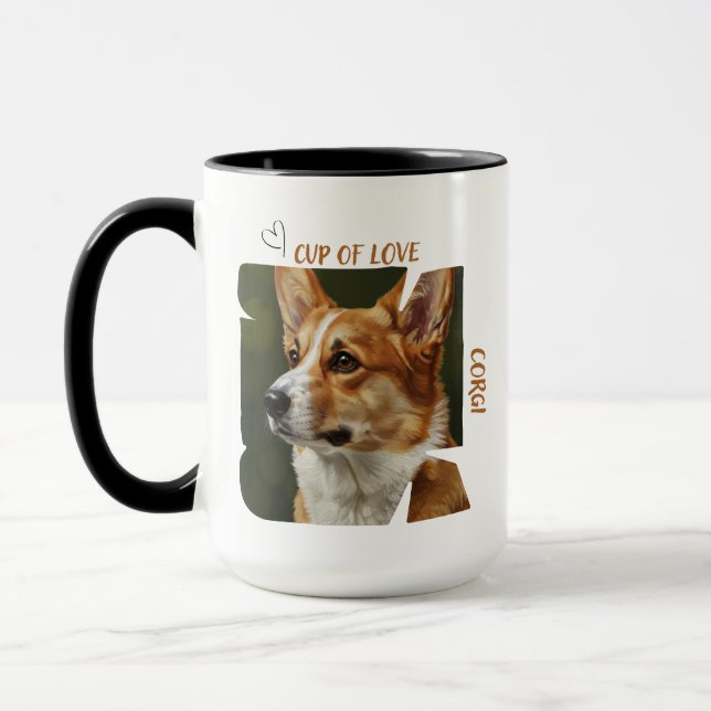 Caneca Cup of Love Dog Lover 15oz Coffee Mug (Esquerda)