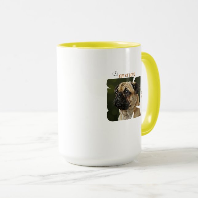 Caneca Cup of Love Dog Lover Coffee Mug Gift Ideas (Frente Esquerda)