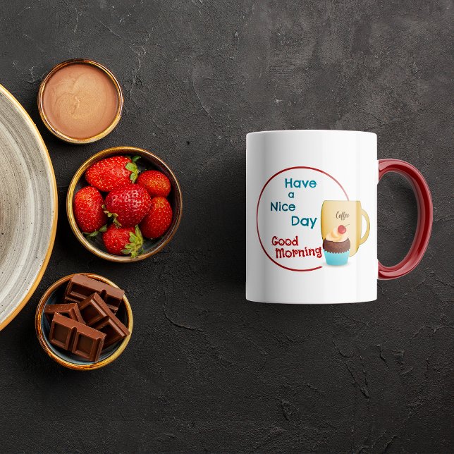 Caneca Cupcake de cereja personalizado Coffee Mug (Custom cherry cupcake Coffee Mug
)