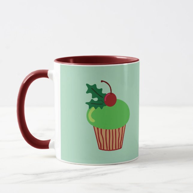 Caneca Cupcake de Natal (Esquerda)