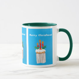 Caneca Cupcake de Natal Ringer Mug.
