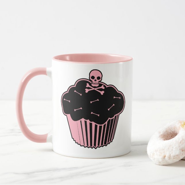 Caneca Cupcake de Veneno Rosa (Com Donut)