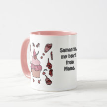 Cupcake minimalista com cereja e aspersor