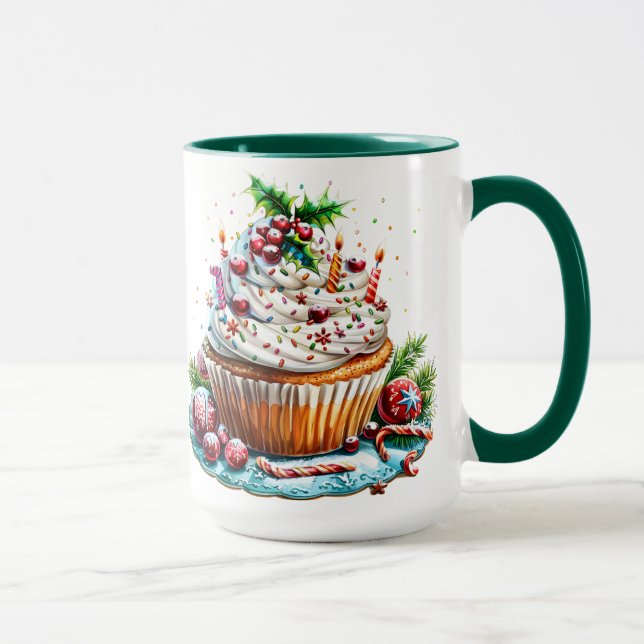 Caneca Cupcakes de hortelã-pimenta (Direita)