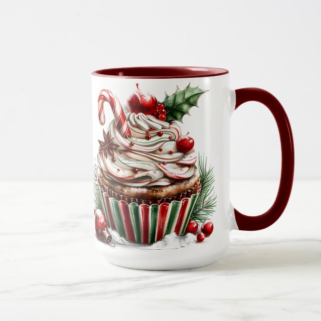 Caneca Cupcakes de hortelã-pimenta (Direita)