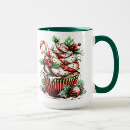 Caneca Cupcakes de hortelã-pimenta