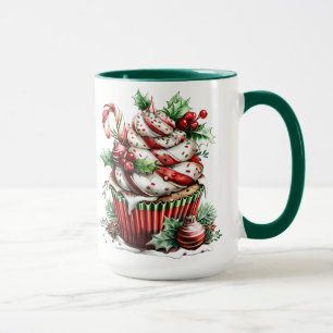 Caneca Cupcakes de hortelã-pimenta