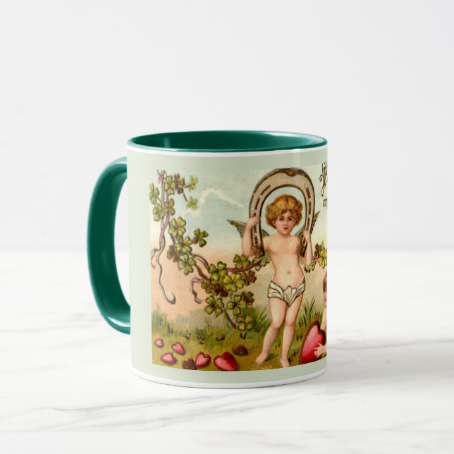 Caneca Cupid Me Esqueça De Não Namorados (Frente Esquerda)