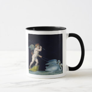 Caneca Cupido que está sendo conduzido por um par das
