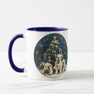 Caneca Cuppies de Cachorro Inglês da Árvore de Natal