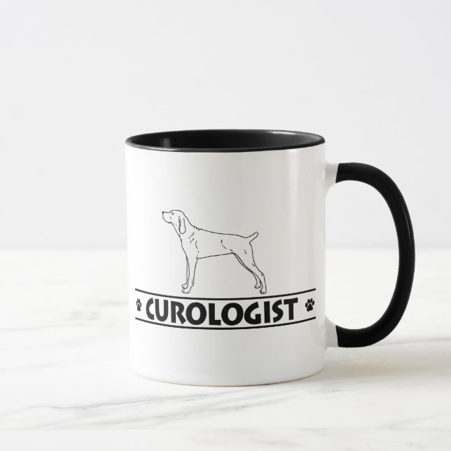 Caneca Cur cómico da montanha (Direita)