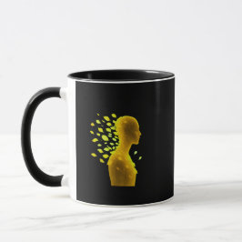 Caneca Cura Emocional Silhueta • Liberação de Pétalas