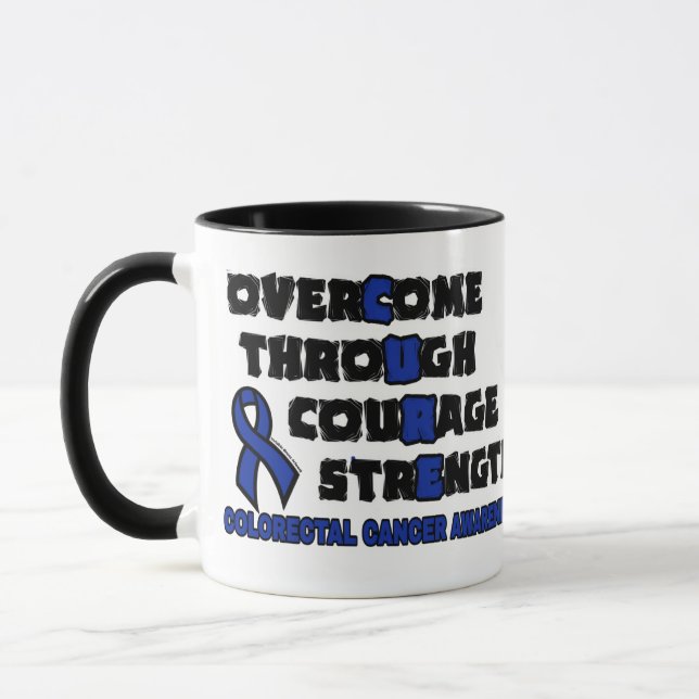 Caneca CURE...Cancer Colorectal (Esquerda)