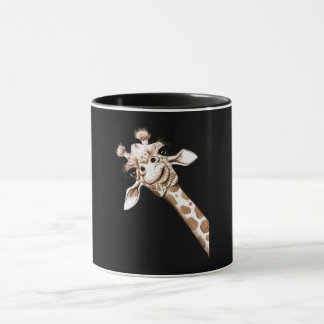 Caneca Curiosa Girafa Engraçada Zoo, Presente de Figuranç
