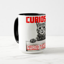 Caneca Curiosidade Curou o Gato