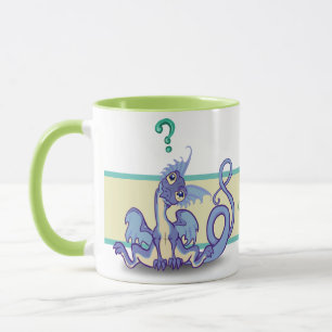 Caneca Curioso Dragão~ Questiona Tudo!