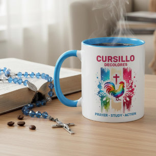 Caneca Cursillo DeColores Galo & Cruzes Pinceladas