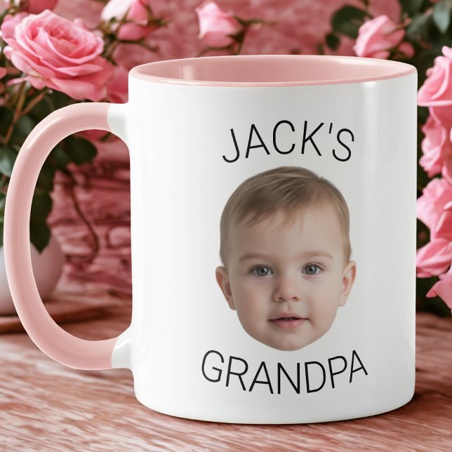 Caneca Custom Baby Face Mug for Grandpa (Criador carregado)