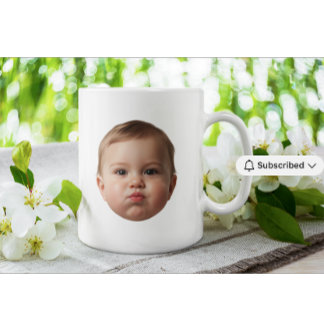 Caneca Custom Baby & Family Photo Face Mug custom grandma