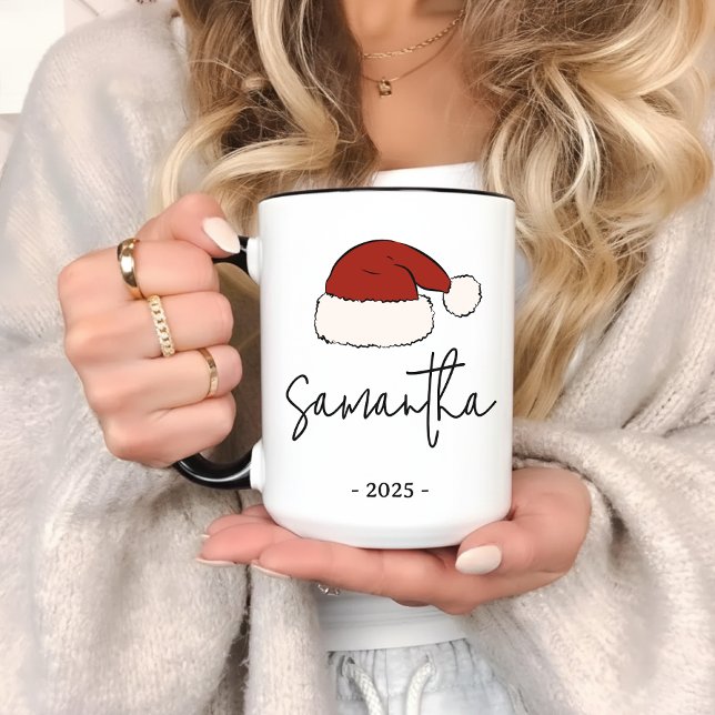 Caneca Custom Christmas Mug for Friends or Coworkers (personalized christmas gift, santa claus mug, family christmas mug, bulk christmas mug for coworkers)