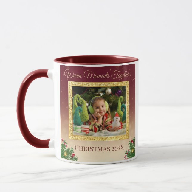 Caneca Custom Christmas Photo Mug (Esquerda)
