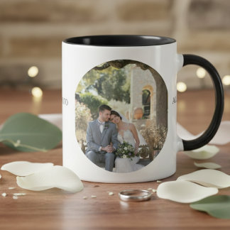 Caneca Custom Couple Photo Mug – Personalized Romantic