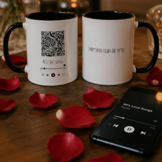 Caneca Custom Couple's QR Playlist Mug