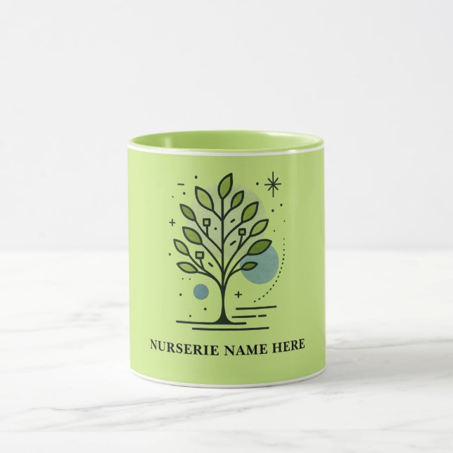 Caneca Custom Greenleaf Nursery Branding  (Centro)