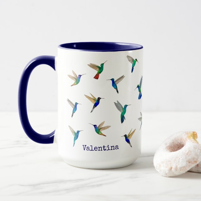 Caneca Custom Hummingbirds (Com Donut)