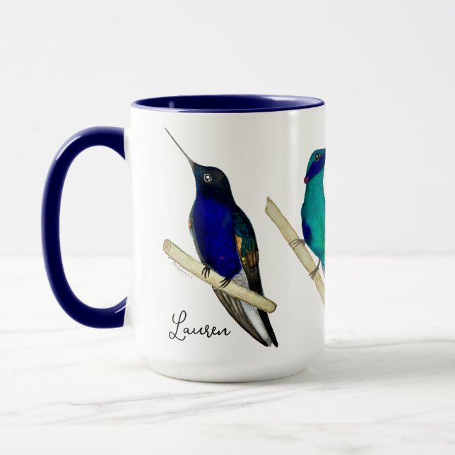 Caneca Custom Hummingbirds Mug (Esquerda)