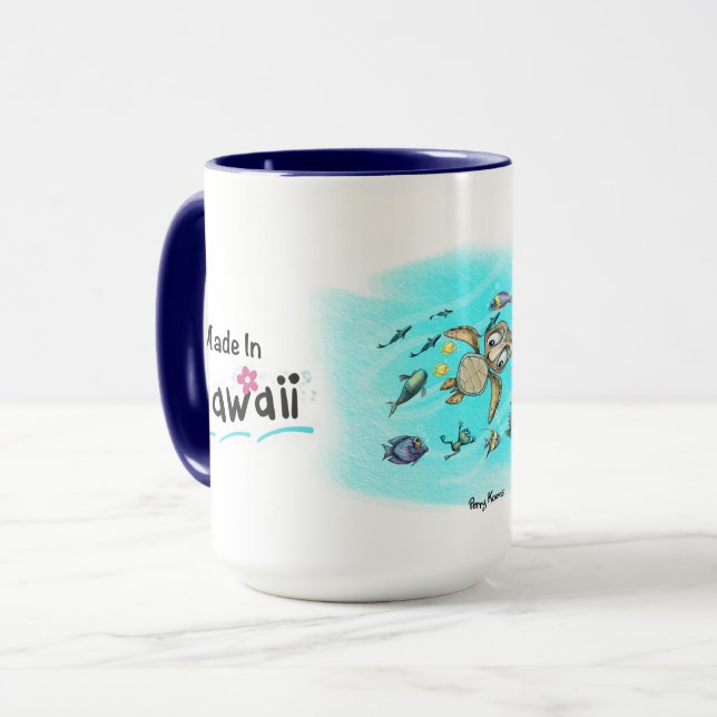 Caneca Custom Made in Hawaii Mug (Frente Esquerda)